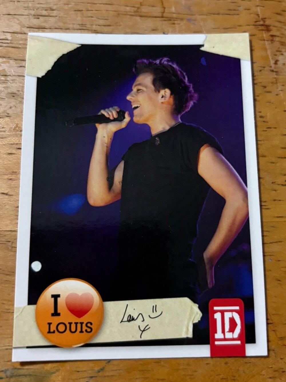 Official One Direction Trading Card Set Louis #34